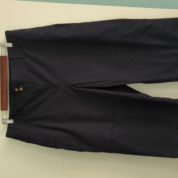 Talbots Blue Wide Leg Pants with High Waist and Relaxed Fit 16 - Picture 2 of 6